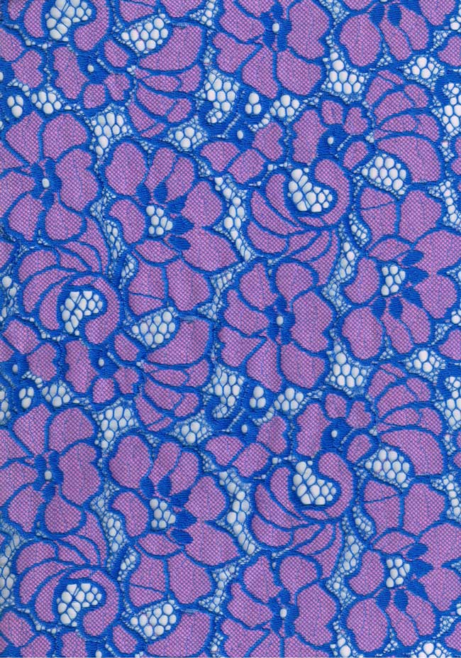 Brocade cotton double color lace fabric