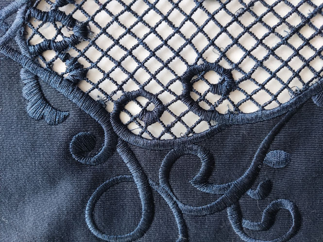 Made clothes cut piece embroidery