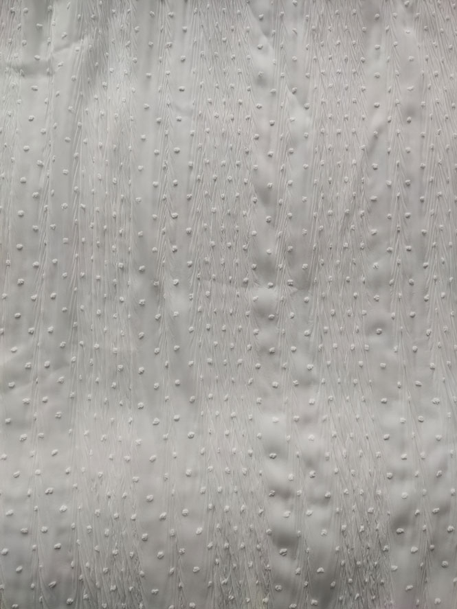 jacquard te cut embowrinkled dot fabric