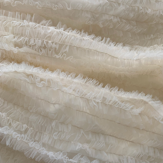 Hand embroidered lace